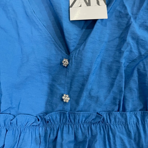 Zara blouse poplin bling dress - Picture 6 of 8